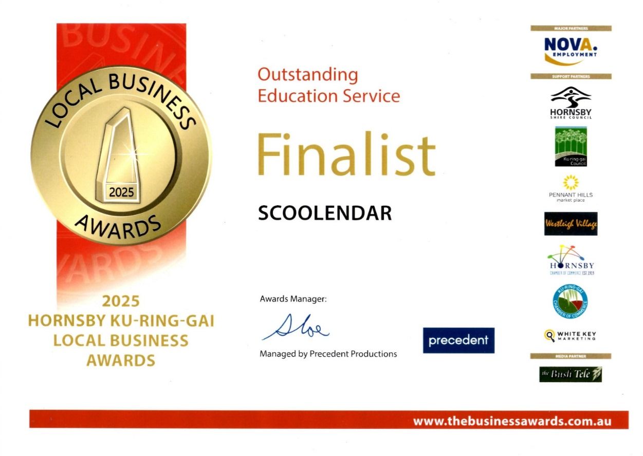 Hornsby Ku-Ring-Gai Local Business Award 2025 Finalist